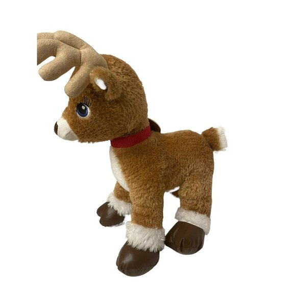 Dancer Christmas Reindeer Brown Build A Bear Workshop Plush Medallion Collar 19" - Picture 7 of 10